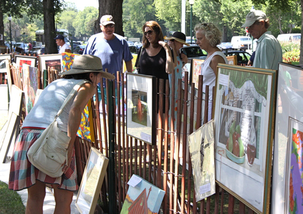 Clothesline Art Show at Guild Hall