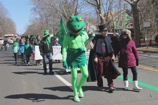 The 10th annual Am-O'Gansett Parade on Saturday.