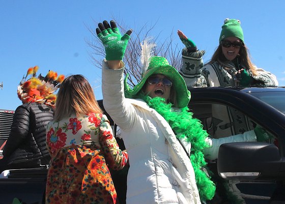Scenes from Sunday's St. Patrick's Day Parade in Montauk. KYRIL BROMLEY