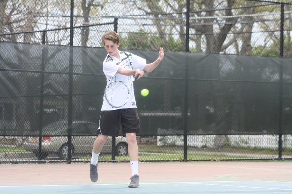 Westhampton Beach third doubles player Sean Toner. CAILIN RILEY