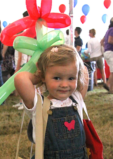 Remington Eliasek at the East Hampton Library Children's Fair on Sunday.