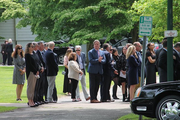 Hundreds turned out for the Krupinski family's funeral service 