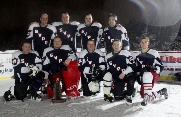 The Southampton Village Police Department and the Southampton Fire Department participated in an exhibition hockey game to raise money for their chosen charity. JESSICA BOBINSKI