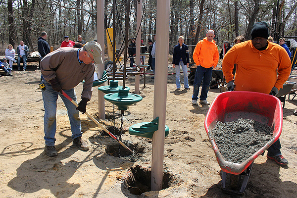 000 to the Southampton Town Youth Bureau for the construction of the playground in Flanders. CAROL MORAN