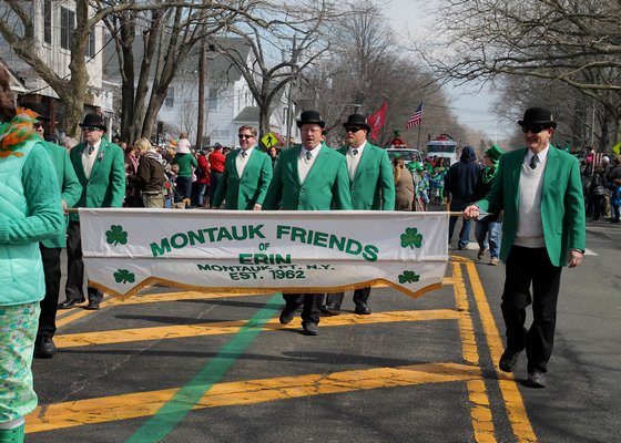  was among the marchers at the Am-O-Gansett St Patrick’s Day parade on Saturday. BY KYRIL BROMLEY