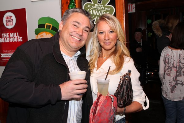  Beth Flanagan and Matson Hard at the Westhampton Beach St. Patrick's Day parade fundraiser held at the Mill Roadhouse on Saturday
