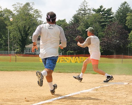 The 68th annual Artists & Writers Softball Game took place in Herrick Park on Saturday. KYRIL BROMLEY