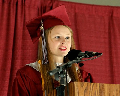 Valedictorian Georgia Bennett.