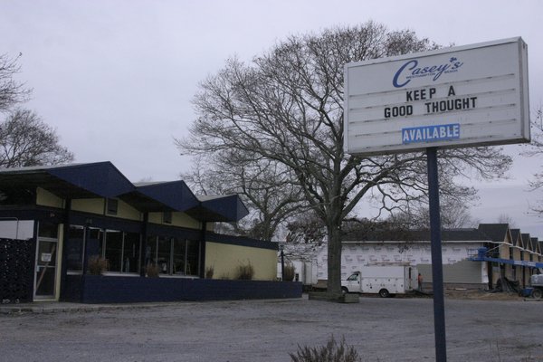 The site of the once-popular night club Casey's in Westhampton Beach. BY KYLE CAMPBELL