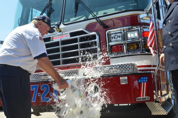 The Bridgehampton Fire Department officially added five new vehicles to its fleet with a 