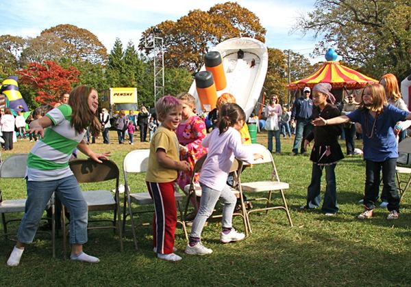 Children played Musical Chairs at the East Hampton Kiwanis Club's Halloween Bash at the American Legion in Amagansett on Saturday.