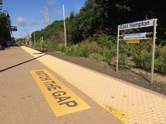  transported passengers to the Hamptons on Saturday after train service was suspended.