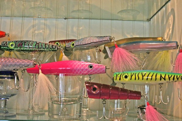 An example of some of Larry Schmid's lures.