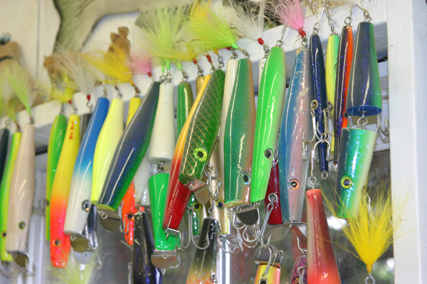 An example of some of Larry Schmid's lures.