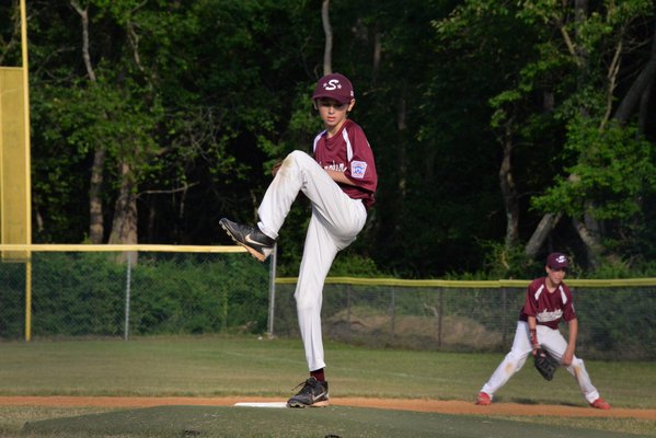 Matthew Silverberg on the hill for the Southampton All-Stars in their first game against North Shore. MICHELLE MALONE