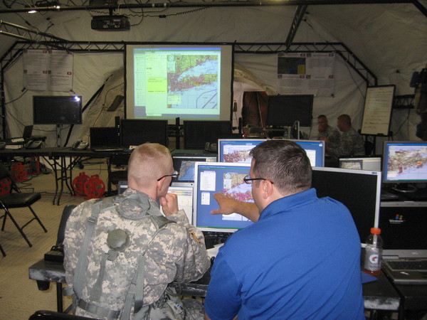 Participants were able to utilize technology in a mobile command post