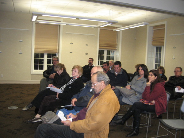 Residents turned out to hear a presentation about a proposed 55 and older affordable rental community in Quiogue. 
