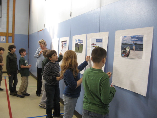 Fifth and sixth grade students at the Remsenburg-Speonk Elementary School weigh in with ideas for a facility geared toward education at Cold Spring Pond in Southampton.