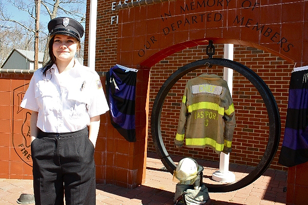 Virginia Massey is the Eastport Fire Department’s Junior Firefighter of the Year.    HALEY BALDWIN