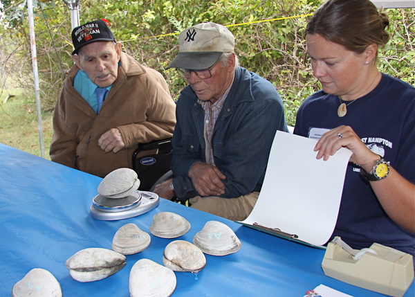 The 2011 East Hampton Town Trustees Largest Clam Contest.