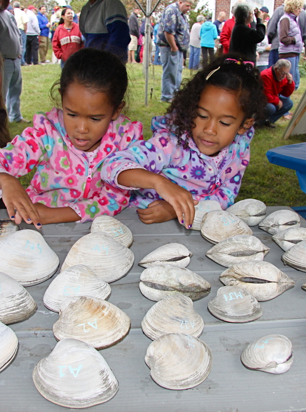 The 2011 East Hampton Town Trustees Largest Clam Contest.