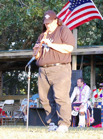 Native American flutist Mark Barefoot. BRIAN BOSSETTA