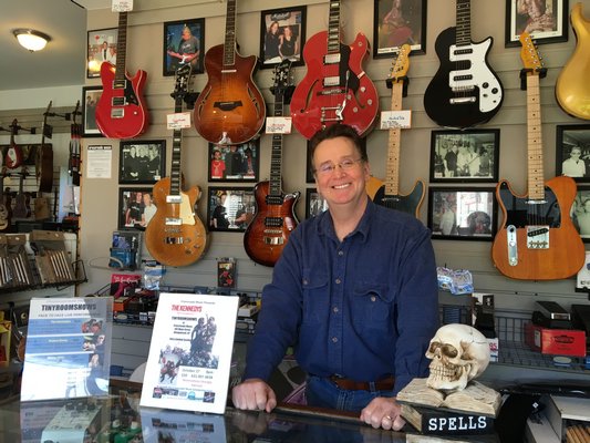 Crossroads Music in Amagansett will close after 10 years in business. LAURA WEIR