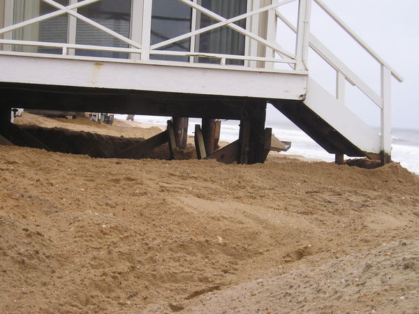 On the ocean beach in Montauk Thursday. VIRGINIA GARRISON