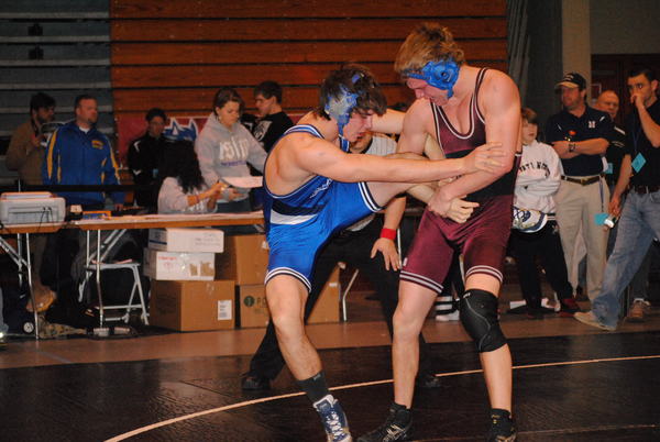 Kelly Kalbacher lost a close decision to Mario Carrera of Riverhead in the first round.
