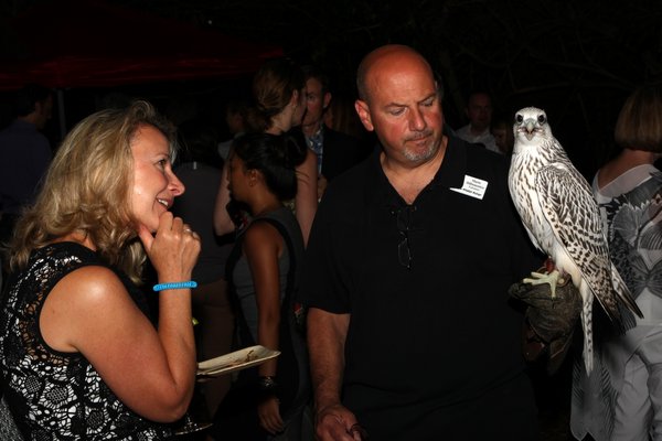Andre Insalaco  with Timothy and Sullivan Norton at the Quogue Wildlife Refuge's Wild Night for Wildlife summer benefit on Saturday