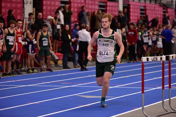 Ryan Giere of Westhampton Beach takes part in one of the relays. RICCI PARADISO