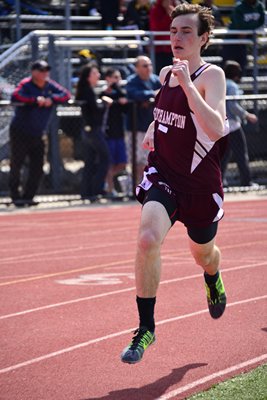 Mariner Spencer Crough was third in the freshman/sophomore 800-meter race at the Suffolk Coaches Meet at Commack High School over the weekend. RICCI PARADISO