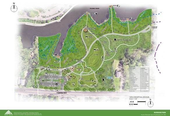 A rendering of the park's amenities after completion. COURTESY DAVID WILCOX