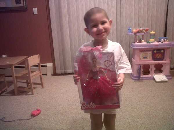 Jane Bingham said she wishes a bald Barbie had been available for her daughter Belle when Ms. Bingham started losing her hair last summer. COURTESY JANE BINGHAM
