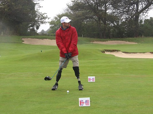 Wounded military veterans from the United States and United Kingdom are facing off in a Ryder Cup-style golf tournament called the Simpson Cup at the Maidstone Club this week.  Kyril Bromley