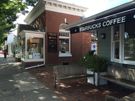 The Starbucks in East Hampton Village is undergoing renovation and will be closed until the end of the year. LAURA WEIR