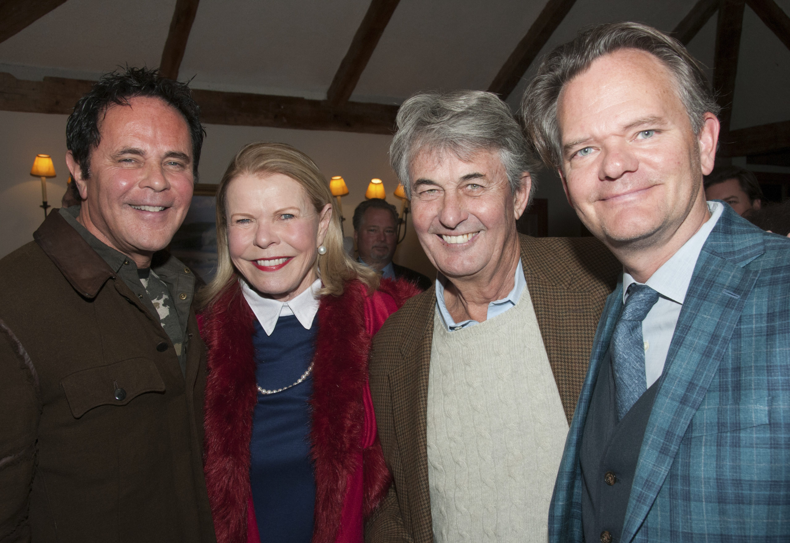 Tony Ingrao, Dale Ellen Leff, Michael Garsten and Nick Martin at  the kick-off cocktail party for the annaul East Hampton House & Garden Tour, now in its 35th year, to benefit the East Hampton Historical Society, on Friday evening at the Maidstone Club.   RICHARD LEWIN