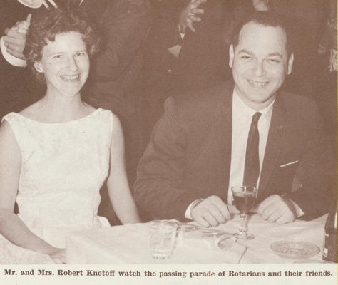 Bob and Nancy Knotoff. COURTESY NANCY AND BOB KNOTOFF
