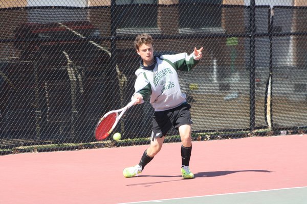 Zach Ellenhorn was part of the winning doubles team for Westhampton Beach. By CAILIN RILEY