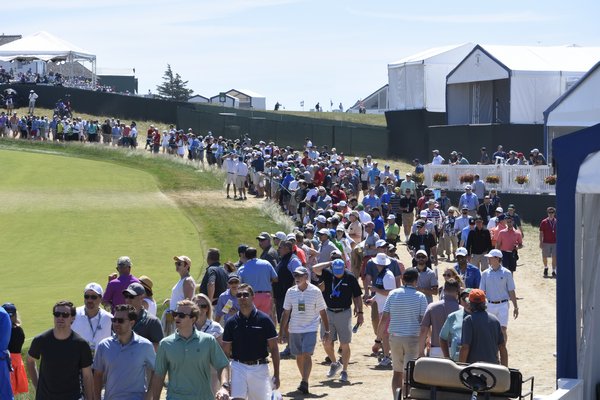Saturday is expected to be the busiest day of the U.S. Open. DREW BUDD