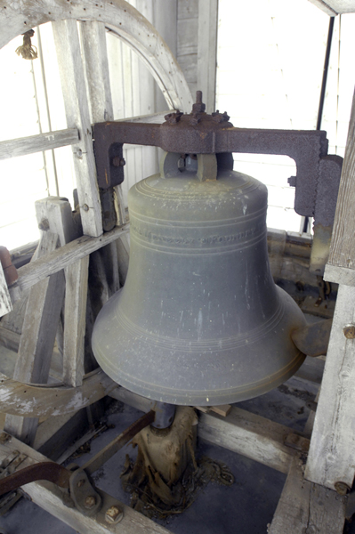 The bell of the Southampton Presbyterian Church.     DANA SHAW