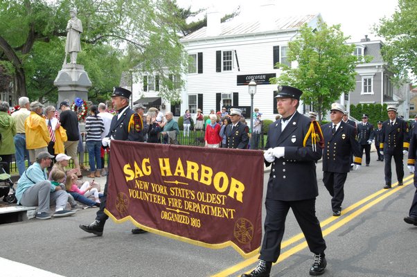 The Sag Harbor Fire Department in the Memorial Day Parade on Monday.