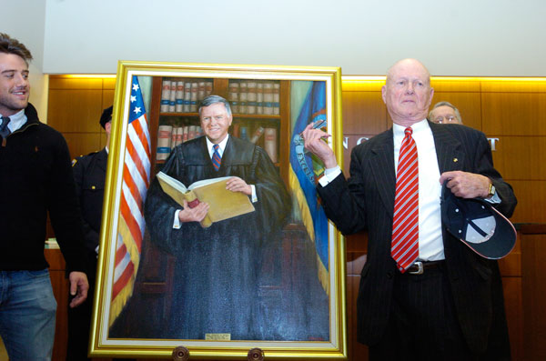 The portrait of Judge Edward D. Burke Sr.  DANA SHAW