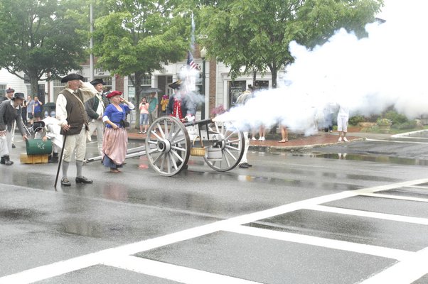 Friday's rain did not dampen the spirits of parade-goers in Southampton Village during the annual Independance Day parade.