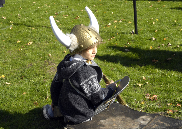 A Viking at the Customs House.