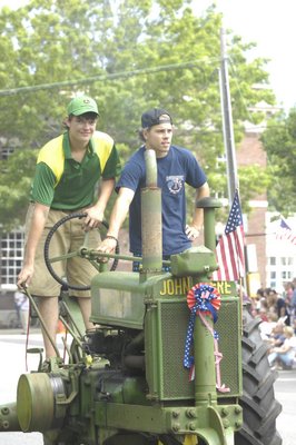 The Corwith's at the Southampton July 4th parade on Thursday. DANA SHAW