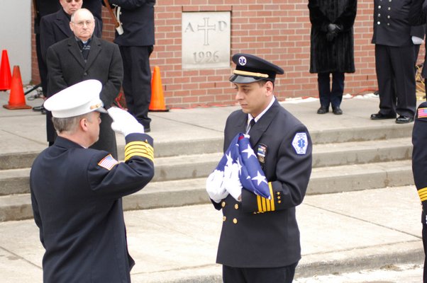 Funeral services for Paramedic Ralph E. Oswald were held on Saturday.