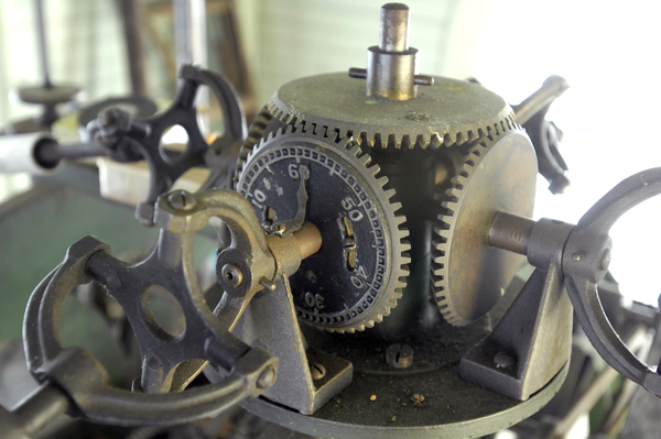 The clock mechanism.