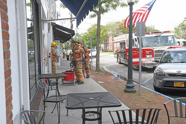 The Southampton Fire Department responded to the Blue Duck Bakery this morning after a report of smoke in the building.