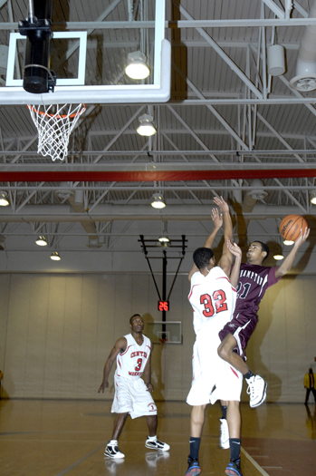  at top-seeded Center Moriches in the Suffolk County Class B semifinals on Tuesday night. DANA SHAW